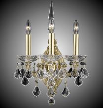 American Brass & Crystal WS9393-A-01G-PI - 3 Light Venetian Wall Sconce