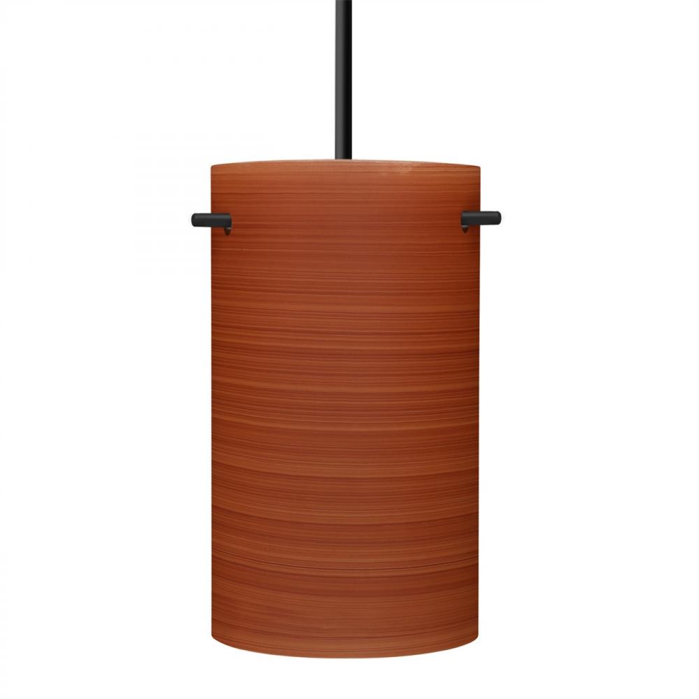 Besa Tamburo 5 Pendant, Cherry, Black Finish, 1x11W LED