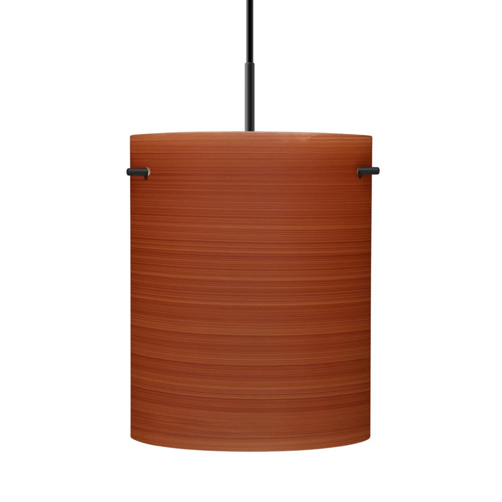 Besa Tamburo 8 Pendant, Cherry, Black Finish, 1x11W LED