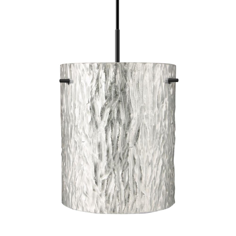 Besa Tamburo 8 Pendant, Stone Gold Foil Black Finish, 1x11W LED