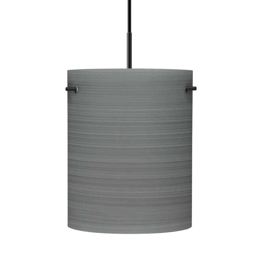 Besa Tamburo 8 Pendant, Titan, Black Finish, 1x11W LED