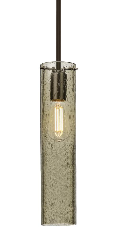 Besa, Juni 16 Stem Pendant, Latte Bubble, Bronze, 1x4W LED Filament