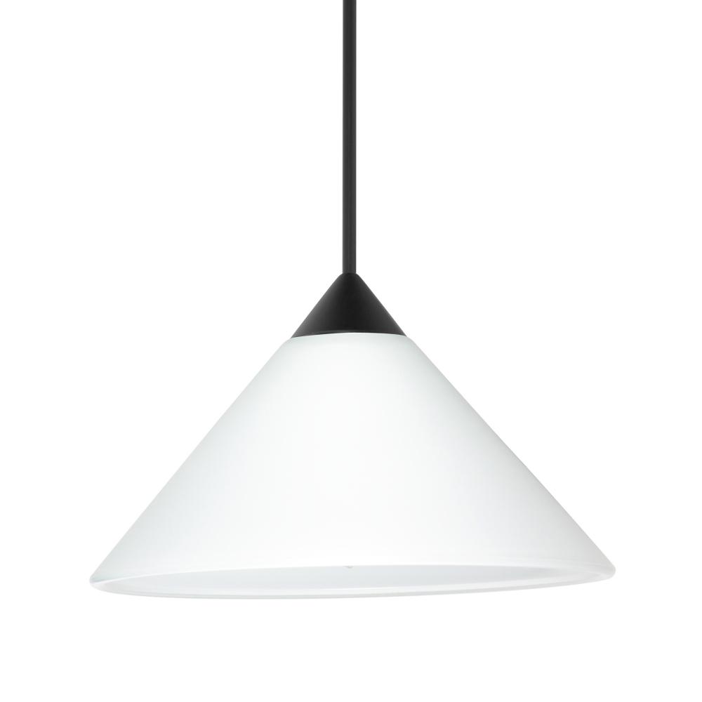 Besa Pendant Kona, Black Finish, White 1x5W LED