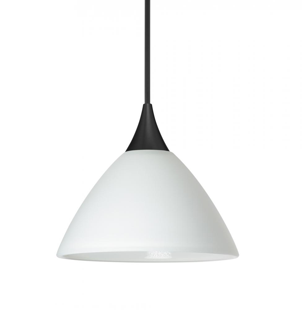 Besa Pendant Domi, Black Finish, White 1x6W LED