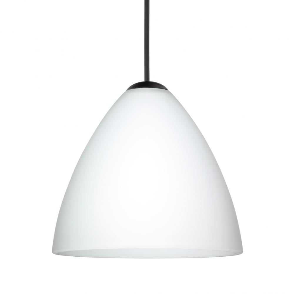 Besa Pendant Mia, Black Finish, Opal Matte 1x5W LED