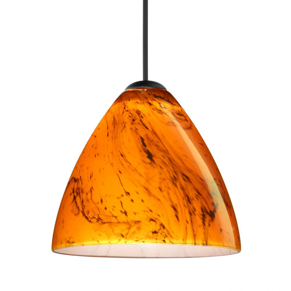 Besa Pendant Mia, Black Finish, Habanero 1x5W LED