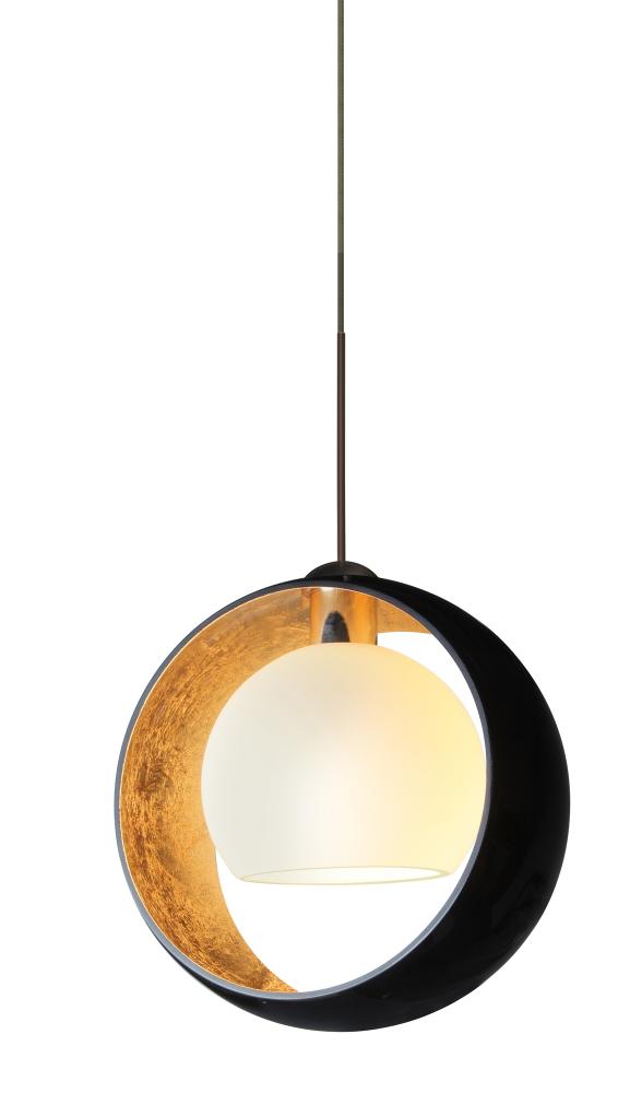 Besa Pendant Pogo Bronze Black/Inner Gold 1x35W Halogen