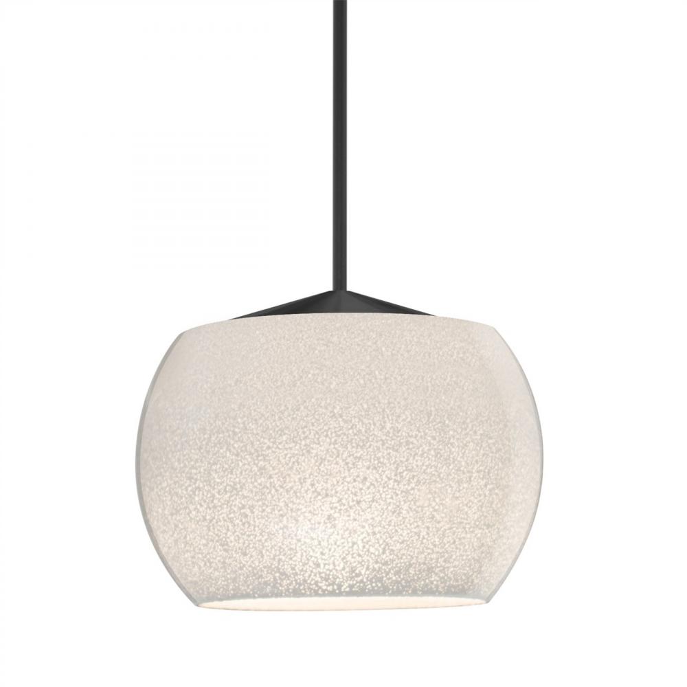 Besa Keno Pendant, White Sand, Black Finish, 1x3W LED