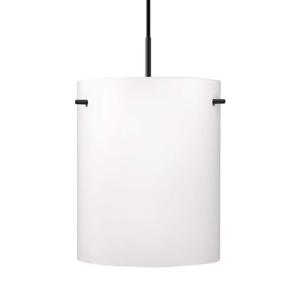 Besa Tamburo 8 Pendant, Opal Matte Black Finish, 1x11W LED