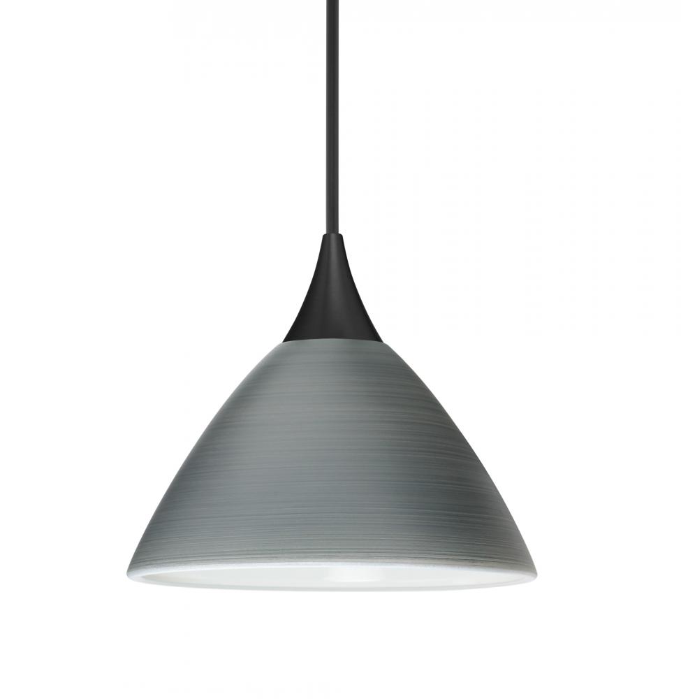 Besa Pendant Domi, Black Finish, Titan 1x5W LED