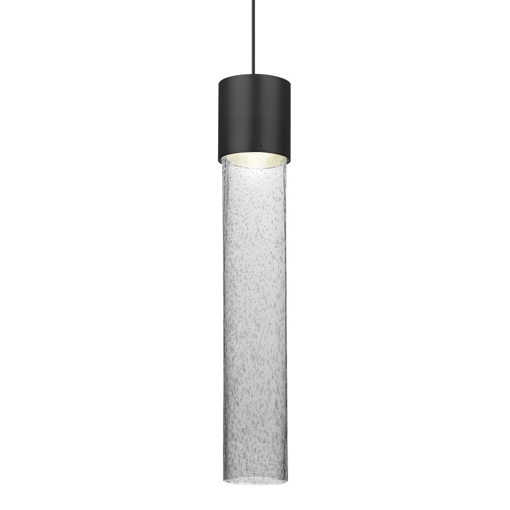 Besa Wanda 12 Pendant, Clear Bubble, Black Finish, 1x3W LED