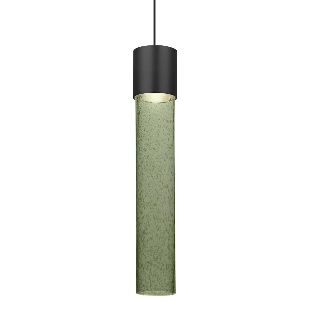 Besa Wanda 12 Pendant, Moss Bubble, Black Finish, 1x3W LED