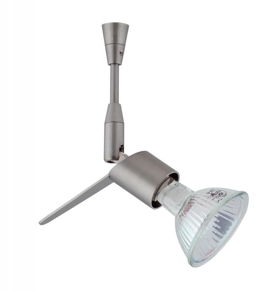 Besa Spotlight With 6" Stem Tipster Satin Nickel 1x50W Halogen Mr16