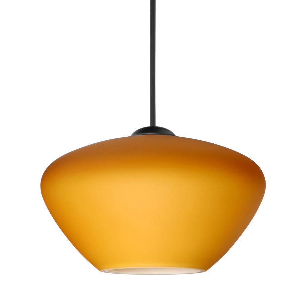 Besa Pendant For Multiport Canopy Peri, Black Finish, Amber Matte 1x5W LED