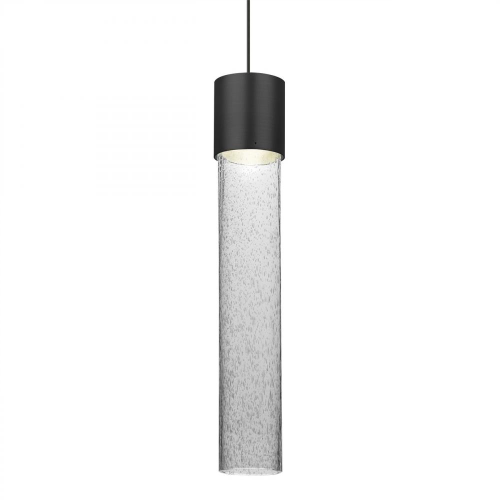 Besa Wanda 12 Pendant For Multiport Canopy, Clear Bubble, Black Finish, 1x3W LED