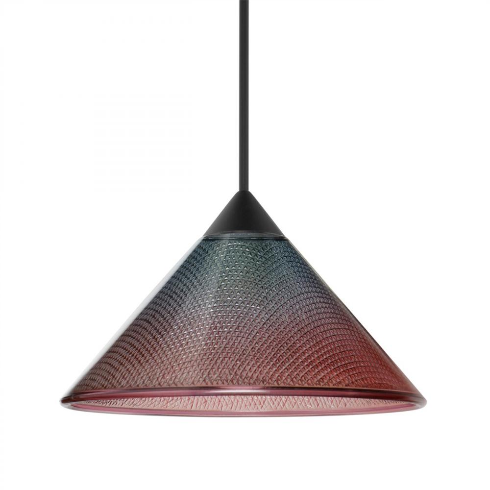 Besa Pendant Kona, Black Finish, Bi-Color 1x5W LED