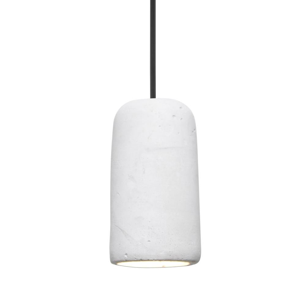 Besa Glide Pendant, White, Black Finish, 1x2W LED