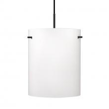 Besa Lighting 1JC-400607-LED-BK - Besa Tamburo 8 Pendant, Opal Matte Black Finish, 1x11W LED