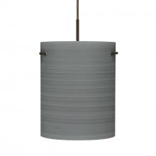 Besa Lighting 1JC-4006TN-LED-BR - Besa Tamburo 8 Pendant, Titan, Bronze Finish, 1x11W LED