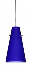 Besa Lighting 1JC-4124CM-LED-BR - Besa Cierro LED Pendant Cobalt Blue Matte Bronze 1x9W LED