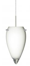 Besa Lighting 1JC-412506-SN - Besa Juli Pendant Satin Nickel Opal Glossy 1x100W Medium Base