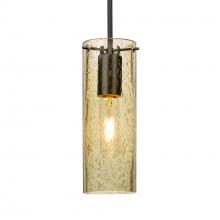 Besa Lighting 1JC-JUNI10GD-EDIL-BK - Besa, Juni 10 Cord Pendant, Gold Bubble, Black, 1x4W LED Filament