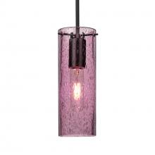 Besa Lighting 1JC-JUNI10PL-EDIL-BK - Besa, Juni 10 Cord Pendant, Plum Bubble, Black, 1x4W LED Filament