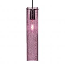 Besa Lighting 1JC-JUNI16PL-EDIL-BK - Besa, Juni 16 Cord Pendant, Plum Bubble, Black, 1x4W LED Filament