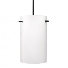 Besa Lighting 1JT-400507-LED-BK - Besa Tamburo 5 Pendant, Opal Matte Black Finish, 1x11W LED