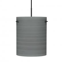 Besa Lighting 1JT-4006TN-LED-BK - Besa Tamburo 8 Pendant, Titan, Black Finish, 1x11W LED