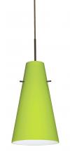 Besa Lighting 1JT-412435-BR - Besa Cierro Pendant Bronze Chartreuse 1x100W Medium Base