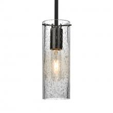 Besa Lighting 1TT-JUNI10CL-EDIL-BK - Besa, Juni 10 Stem Pendant, Clear Bubble, Black, 1x4W LED Filament