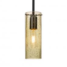 Besa Lighting 1TT-JUNI10GD-EDIL-BK - Besa, Juni 10 Stem Pendant, Gold Bubble, Black, 1x4W LED Filament