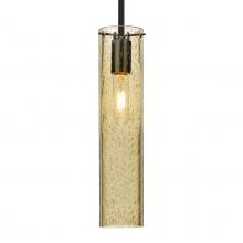 Besa Lighting 1TT-JUNI16GD-EDIL-BK - Besa, Juni 16 Stem Pendant, Gold Bubble, Black, 1x4W LED Filament