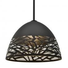 Besa Lighting 1TT-KIEVBK-LED-BK - Besa Kiev Stem Pendant, Black, Black Finish, 1x9W LED