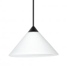 Besa Lighting 1XC-117607-LED-BK - Besa Pendant Kona, Black Finish, White 1x5W LED