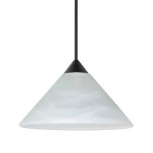 Besa Lighting 1XC-117652-LED-BK - Besa Pendant Kona, Black Finish, Marble 1x5W LED