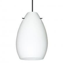 Besa Lighting 1XC-171307-LED-BK - Besa Pendant Pera 6, Black Finish, Opal Matte 1x5W LED