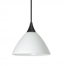 Besa Lighting 1XC-174307-LED-BK - Besa Pendant Domi, Black Finish, White 1x6W LED