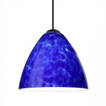 Besa Lighting 1XC-177986-LED-BK - Besa Pendant Mia, Black Finish, Blue Cloud 1x5W LED