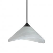 Besa Lighting 1XC-191352-LED-BK - Besa Pendant Hoppi, Black Finish, Marble 1x3W LED