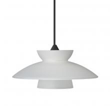 Besa Lighting 1XC-271825-LED-BK - Besa Pendant Trilo 7, Black Finish, Frost 1x5W LED