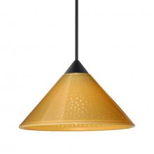 Besa Lighting 1XC-282490-LED-BK - Besa Pendant Kona, Black Finish, Mango Starpoint 1x5W LED