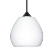 Besa Lighting 1XC-560507-LED-BK - Besa Pendant Tay Tay, Black Finish, Opal Matte 1x5W LED