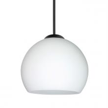 Besa Lighting 1XC-565807-LED-BK - Besa Pendant Palla 5, Black Finish, Opal Matte 1x5W LED