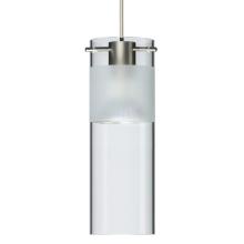 Besa Lighting 1XC-6527EC-SN - Besa, Scope 7 Cord Pendant, Clear/Frost, Satin Nickel Finish, 1x50W MAX GY6.35 Base