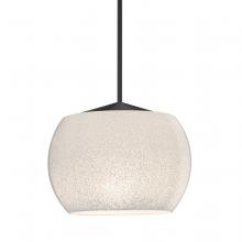 Besa Lighting 1XC-KENOWH-LED-BK - Besa, Keno Cord Pendant, White Sand, Black Finish, 1x3W LED