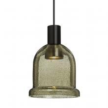 Besa Lighting 1XC-KIBALT-LED-BK - Besa Kiba Pendant, Latte Bubble, Black Finish, 1x3W LED