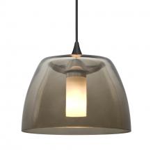 Besa Lighting 1XC-SPURSM-LED-BK - Besa Spur Pendant, Smoke, Black Finish, 1x3W LED