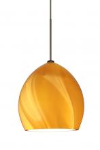 Besa Lighting 1XT-1716HN-LED-BR - Besa Pendant Sprite Bronze Honey 1x5W LED